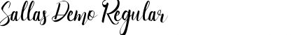 Download Sallas Demo Font Download Sallas Demo Font
