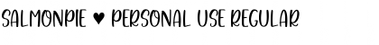 Download Salmonpie - Personal Use Font Download Salmonpie - Personal Use Font