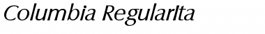 Download Columbia-RegularIta Font Download Columbia-RegularIta Font