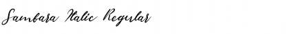 Download Sambara Italic Font Download Sambara Italic Font