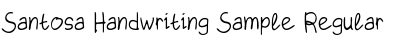Download Santosa Handwriting Sample Font Download Santosa Handwriting Sample Font