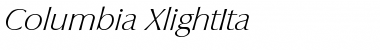 Download Columbia-XlightIta Font Download Columbia-XlightIta Font