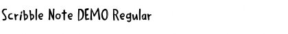 Download Scribble Note DEMO Font Download Scribble Note DEMO Font