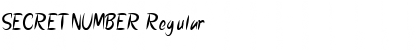 Download SECRET NUMBER Font Download SECRET NUMBER Font