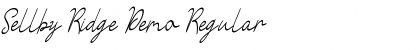 Download Sellby Ridge Demo Font Download Sellby Ridge Demo Font