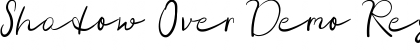 Download Shadow Over Demo Font Download Shadow Over Demo Font