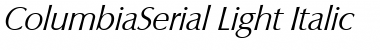 Download ColumbiaSerial-Light Font Download ColumbiaSerial-Light Font