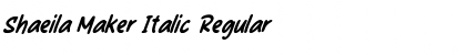 Download Shaeila Maker Italic Font Download Shaeila Maker Italic Font