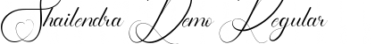Download Shailendra Demo Font Download Shailendra Demo Font