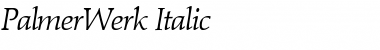 Download PalmerWerk Font Download PalmerWerk Font