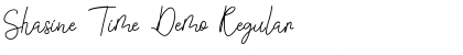Download Shasine Time Demo Font Download Shasine Time Demo Font