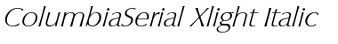 Download ColumbiaSerial-Xlight Font Download ColumbiaSerial-Xlight Font