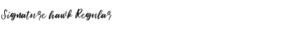 Download Signature hawk Font Download Signature hawk Font