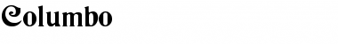 Download Columbo Font Download Columbo Font
