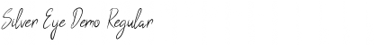 Download Silver Eye Demo Font Download Silver Eye Demo Font