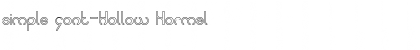 Download simple font-Hollow Font Download simple font-Hollow Font
