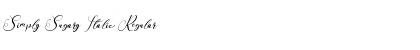 Download Simply Sugary Italic Font Download Simply Sugary Italic Font