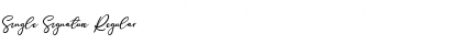 Download Single Signature Font Download Single Signature Font