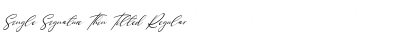 Download Single Signature Thin Tilted Font Download Single Signature Thin Tilted Font
