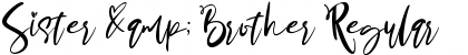 Download Sister & Brother Font Download Sister & Brother Font