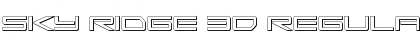 Download Sky Ridge 3D Font Download Sky Ridge 3D Font