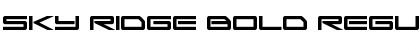 Download Sky Ridge Bold Font Download Sky Ridge Bold Font