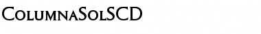 Download ColumnaSolSCD Font Download ColumnaSolSCD Font