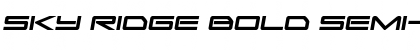 Download Sky Ridge Bold Semi-Italic Font Download Sky Ridge Bold Semi-Italic Font