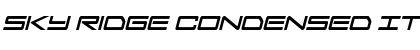 Download Sky Ridge Condensed Italic Font Download Sky Ridge Condensed Italic Font