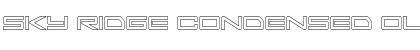 Download Sky Ridge Condensed Outline Font Download Sky Ridge Condensed Outline Font