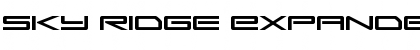 Download Sky Ridge Expanded Font Download Sky Ridge Expanded Font