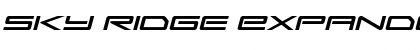 Download Sky Ridge Expanded Italic Font Download Sky Ridge Expanded Italic Font