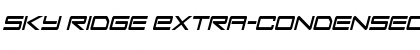 Download Sky Ridge Extra-Condensed Ital Font Download Sky Ridge Extra-Condensed Ital Font