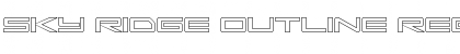 Download Sky Ridge Outline Font Download Sky Ridge Outline Font