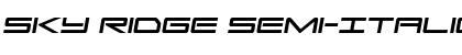 Download Sky Ridge Semi-Italic Font Download Sky Ridge Semi-Italic Font