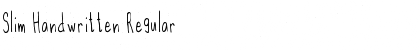 Download Slim Handwritten Font Download Slim Handwritten Font