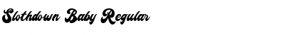 Download Slothdown Baby Font Download Slothdown Baby Font