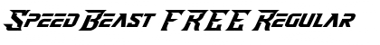 Download SpeedBeast FREE Font Download SpeedBeast FREE Font