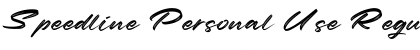 Download Speedline Personal Use Font Download Speedline Personal Use Font
