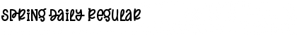 Download Spring Daily Font Download Spring Daily Font