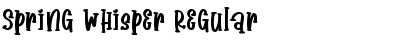 Download Spring Whisper Font Download Spring Whisper Font