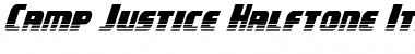 Download Camp Justice Halftone Italic Font Download Camp Justice Halftone Italic Font
