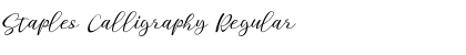 Download Staples Calligraphy Font Download Staples Calligraphy Font