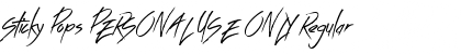 Download Sticky Pops PERSONAL USE ONLY Font Download Sticky Pops PERSONAL USE ONLY Font