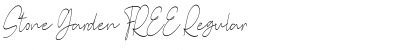 Download Stone Garden FREE Font Download Stone Garden FREE Font