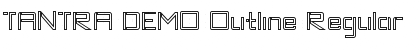 Download TANTRA DEMO Outline Font Download TANTRA DEMO Outline Font