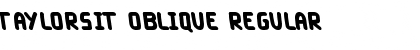 Download Taylorsit Oblique Font Download Taylorsit Oblique Font