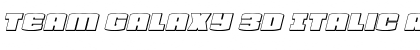 Download Team Galaxy 3D Italic Font Download Team Galaxy 3D Italic Font