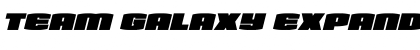 Download Team Galaxy Expanded Italic Font Download Team Galaxy Expanded Italic Font