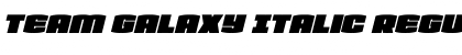 Download Team Galaxy Italic Font Download Team Galaxy Italic Font